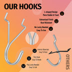 HUHOLE 80 Pack Pegboard Hooks J-Hook – 1 Inch Silver J Hooks for Pegboard – Heavy Duty Peg Board Hooks for Hanging Jewelry, Keys, Retail Items & Small Tools – Fits 1/8” & 3/16” Pegboards