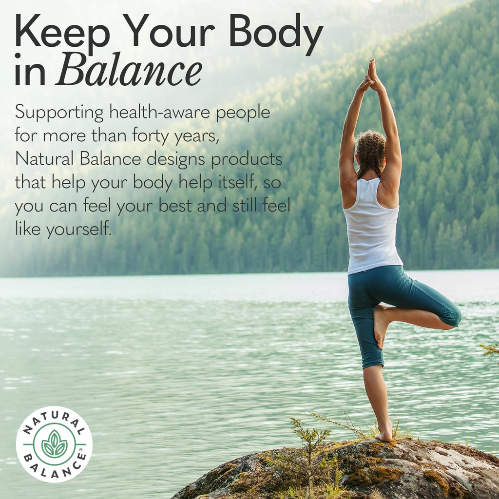 Natural Balance Happy Camper Plus - Supports Relaxation, Mental Energy, Occasional Stress w/KSM-66 Ashwagandha, L Theanine 200mg, Passion Flower, Lemon Balm, Holy Basil, 60-Day Guarantee, 30 Servings