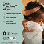 The Honest Company Baby Wipes for Sensitive Skin, Hypoallergenic, Fragrance-Free, Multi-Use, Rose Blossom Design, 576 Count (6 Packs of 96)