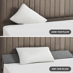 IFNOW Queen Size(60"x6"x10") Bed Wedge Pillow for Headboard, Mattress Gap Filler(0-8"), Bed Wedge for Gap Between Your Headboard and Mattress Dark Grey