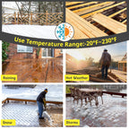 Hanotic Joist Tape for Decking 2'' X 50', 6 Rolls Weather Resistance Butyl Tape, Waterproof and Anti-Corrosion, Self-Adhesive for Wood Joists Decks Beams Roof Extend Deck Life