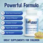 Lutimax Luteolin Complex Powder Brain Supplement with Rutin - Nootropic Brain Supplements for Memory and Focus to Improve Brain Health - Antioxidant Supplement for Immune Support, 100 Servings 2 Pack