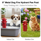 YiLifebes 9" H Small Dog Fire Hydrant Pee Post, Fire Hydrant for Home Decor