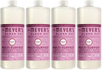 Mrs. MEYER'S CLEAN DAY Multi-Surface Cleaner Concentrate,Use to Clean Floors,Tile,Counters,Peony,32 fl. oz,(Pack of 4)