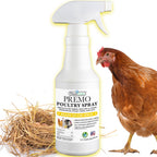 Premo Guard Poultry Spray - 32 oz - Kill Scaly Leg, Mites, Fleas, Lice, & Other Pest on Chickens and in Coops - Natural Plant Based Oils for Control, & Prevention - Family Safe with No Egg Withdrawl