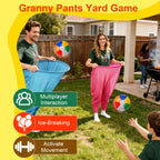 19PCS Granny Pants Yard Game, Hilarious Toss Outdoor Games for Kids 4+