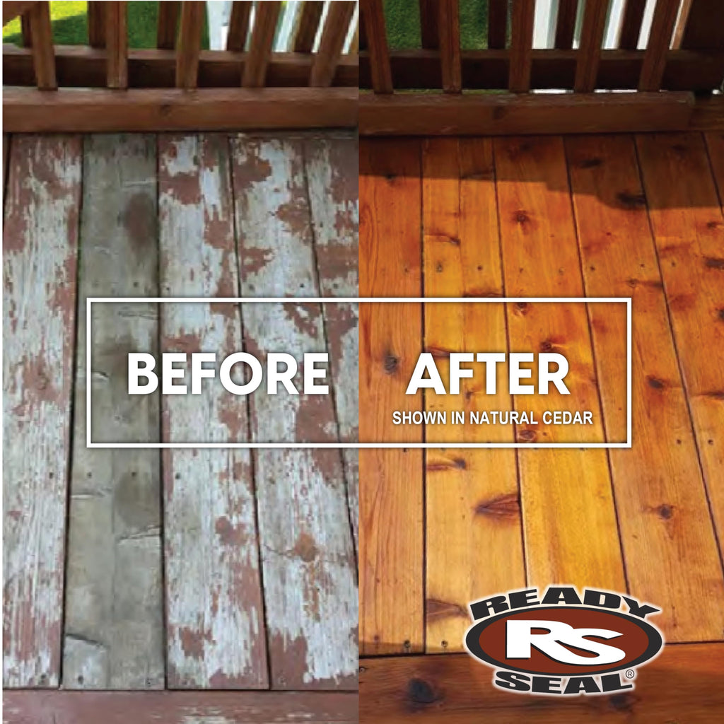 Ready Seal Exterior Wood Stain | Semi-Transparent Oil-Based Formula | Professional Grade Stain and Sealer in One | Ideal for Decks, Fences, Pergolas, Wood Siding & More | 5 Gallon | Natural Cedar