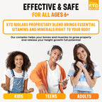 KTD BIOLABS Pack of 2 Height Growth Maximizer - Made in USA - Natural Height Increase Booster & Teen Vitamins - Pills to Grow Taller at Any Age - Bone Growth Supplement for Adults & Kids