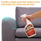 Extra Strength Fabric Protector Spray Prevents Stains and Repels Liquids. SoftClad Guards Furniture, Shoes, Carpet, Upholstery, Suede, Leather, Couch. Safe for Indoor Use. PFAS Free Formula 32oz