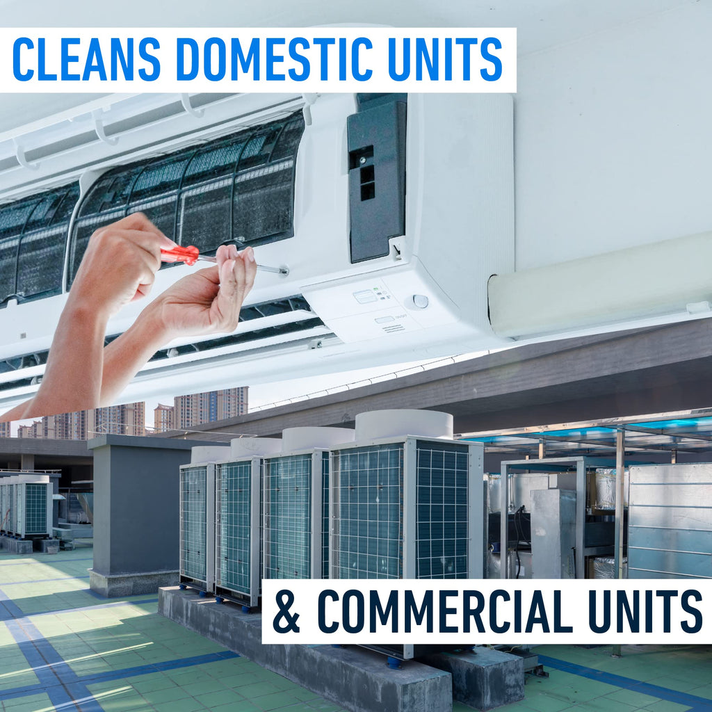 Essential Values Coil Cleaner for AC Unit (Gallon) | AC Coil Cleaner That is Non Foam Formula for Condenser Coils - Heavy Duty Professional Grade & For Commercial & Residential Air Conditioner