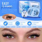 Magnetic Eyelashes Half Lashes Magnetic Eyelashes with Applicator Cat Eye Lashes Natural Look No Glue Needed False Eyelashes Wispy Magnet Lashes with Clamp by Eefofnn