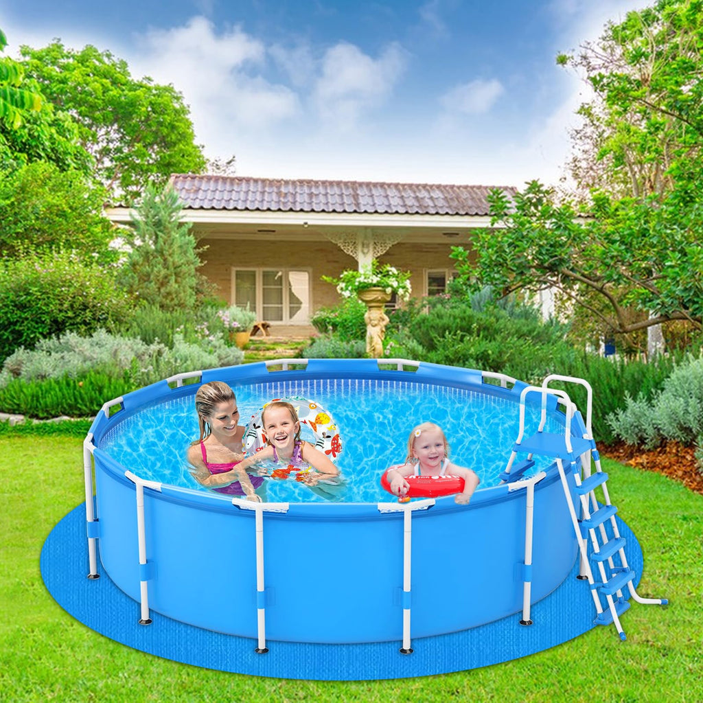 YEXEXINM 16.4Ft Round Pool Ground Cloths Swimming Pool Ground Cloth,Round Pool Liner Pad for 15ft Above Ground Swimming Pool,Heavy Duty Pool Ground Mat Protector to Prevent Puncture Pool Ground Tarp