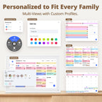 Dragon Touch 10.1 inch Digital Calendar Chore Chart – Interactive Touchscreen, Smart Family Planner, Hearth Display Desk Digital Calendar Best Gifts for Christmas, Wedding, Mom