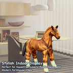 Jet Creations Inflatable Horse 38" L x 30" H – Blow Up Animal Toy for Kids Ages 3+, Golden Brown – Party Decoration, Yard Display, Western Themed Photo Prop, Birthday & Holiday Décor, 1 PC