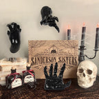 Halloween Decorations Indoor Outdoor 3 Pack Wall Mount Creepy Hands&Candles