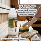 Sauna Shield Sauna Care Set – Sauna Wood Oil & Sauna Cleaner (33.8 fl oz each) with Applicator Sponge & Gloves | Protects, Cleans & Nourishes Sauna Wood | For Traditional & Infrared Saunas