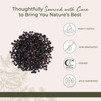 Starwest Botanicals Whole Elderberries - Dried Elderberries for Syrup, Tea, Gummies, & Jam, Certified Kosher, Wildcrafted Natural Berries - Bulk 1 lb Bag