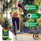NEW AGE Chlorophyll Liquid Drops - Natural Concentrate – Energy Booster, Digestion and Immune System Supports, Internal Deodorant, Liver Function - (2 Fl Oz (Pack of 4))
