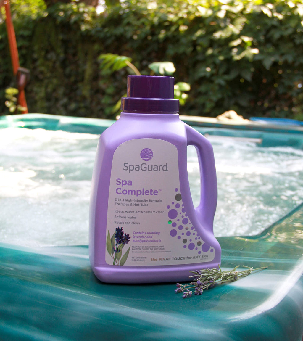 SpaGuard Spa Complete, 70 oz, Single, 3-in-1 High Intensity Formula for Spas & Hot Tubs, Keeps Water Clear, Softens Water & Helps Keep Spa Clean