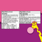 Pepto Kids Bubblegum Antacid Tablets Chewable, Upset Stomach Relief for Kids, Heartburn Relief, Acid Indigestion and Sour Stomach Relief, 72 Chewable Tablets (3x24 ct)