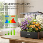 SUNCOZE Smart Hydroponics Growing System, 20 Pods, 25 in Adjustable Height