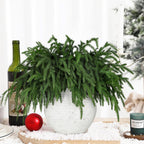 LZNPA 12 Pcs Realistic Christmas Pine Branches Natural Droopy Soft Bendable
