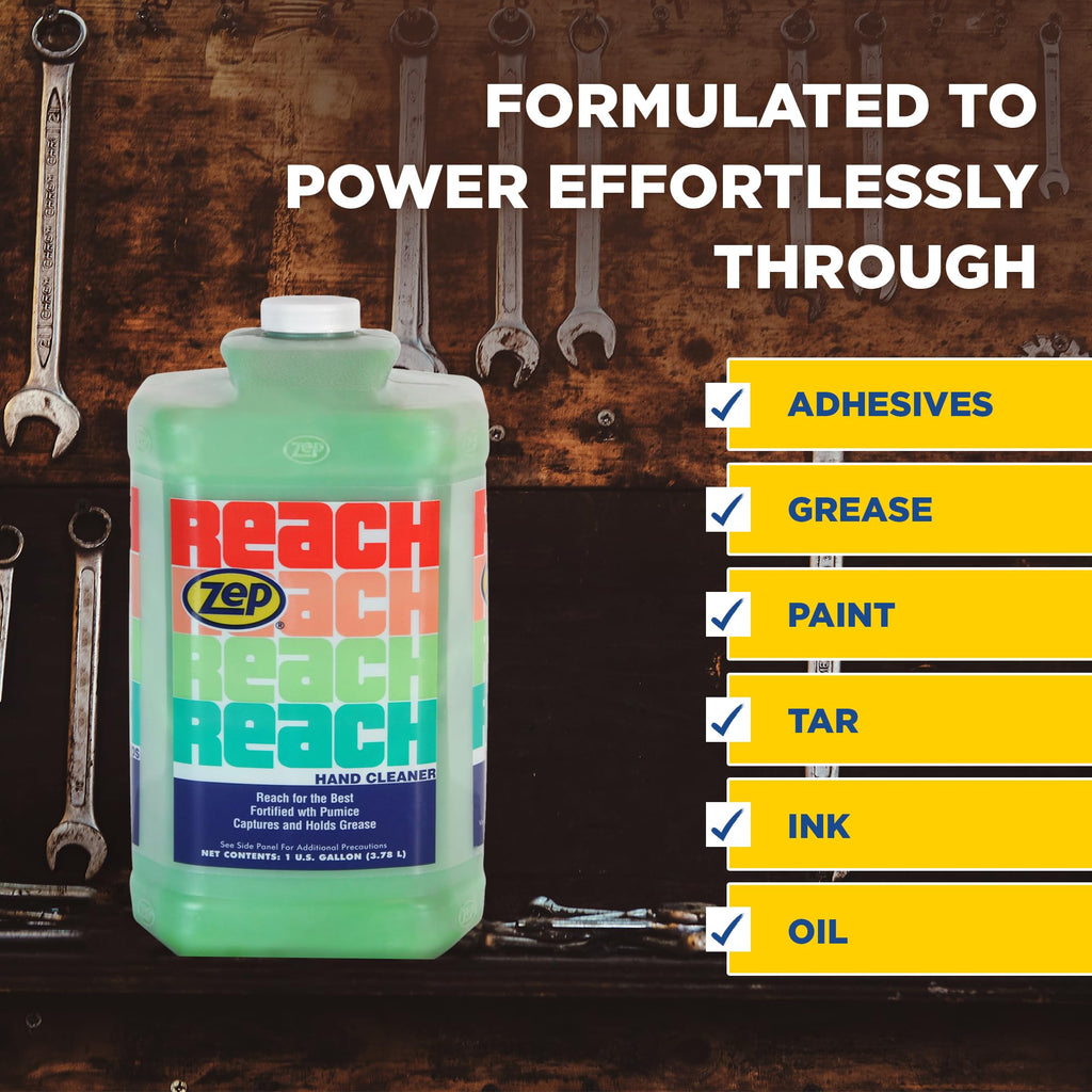 Zep Reach Industrial Strength Hand Cleaner - 1 Gallon (Case of 4)