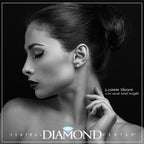 Central Diamond Center 14K Solid Gold Post & Sterling Silver Made with Swarovski 4 Prong CZ Stud Earrings - Platinum Plated - 5.25mm - 1.00cttw