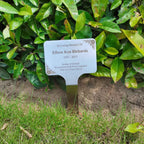 Signxuni Engraved Memorial Plaques for Outdoors, Stake Mounted Metal Plaque