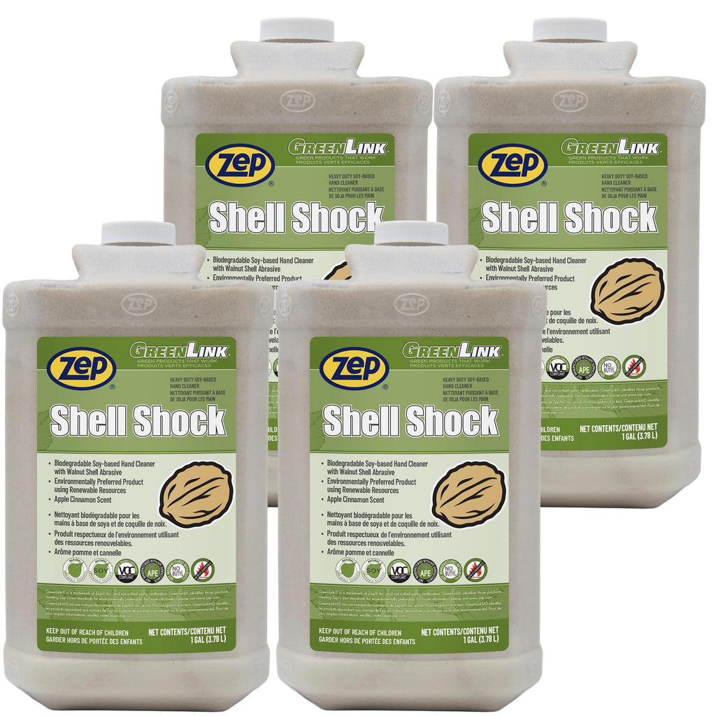 Zep Shell Shock Industrial Hand Cleaner - 1 Gallon (Case of 4)