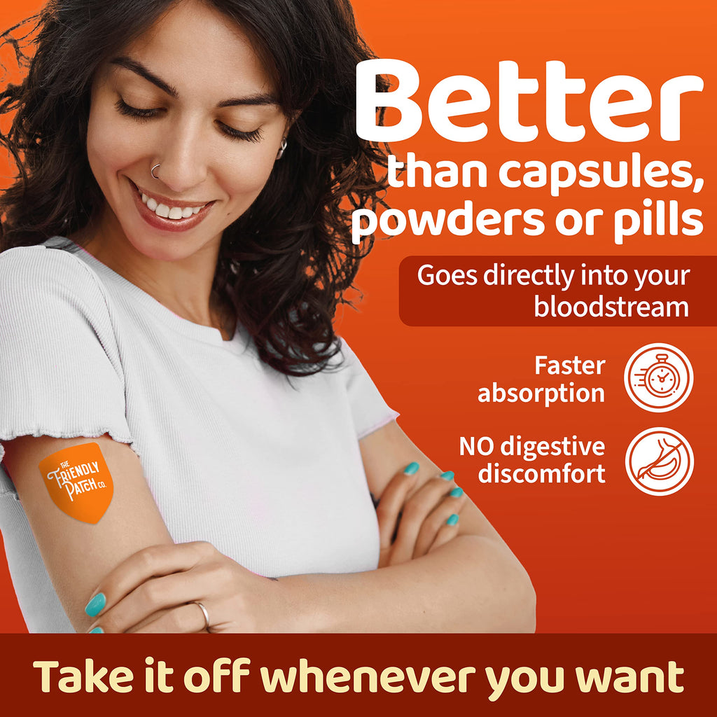 The Friendly Patch Shield Immunity Support Patch | Wearable Immune Boosters for Adults with Vitamin D3, C and Zinc | 28 Immunity Boost Patches