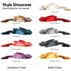 Guwewu Feathered Wyvern Dragon, 3D Printed Dragon, Articulated Dragon, Fidget Dragon, 3D Printed Toys, Desktop Pet (Azurewing)