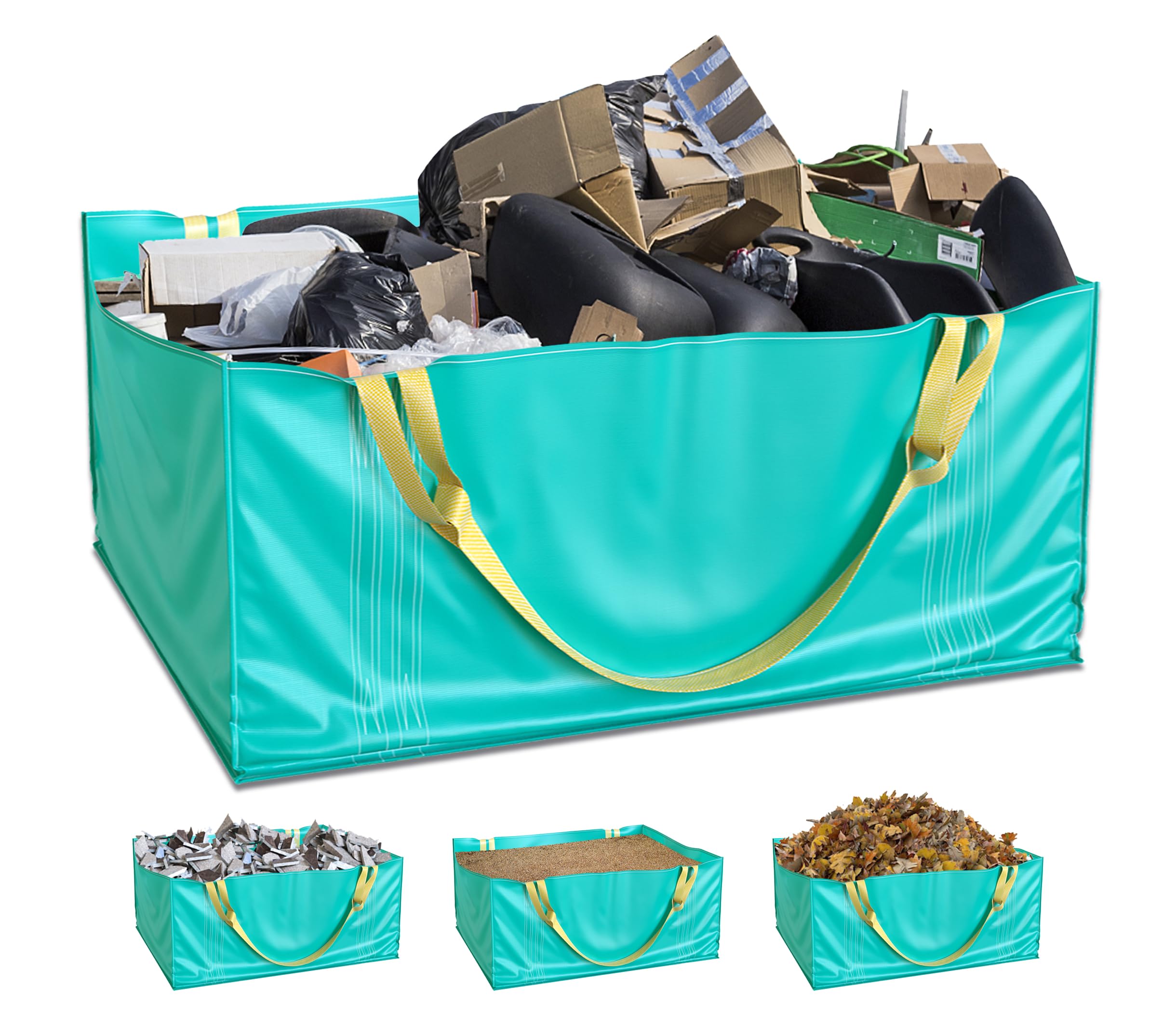 Dumpster Bag for Waste Management, Reusable Yard Waste Container - 1 Pack