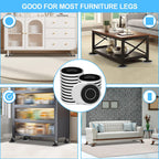 Upgrade Furniture Sliders, Furniture Sliders for Carpets, 16 PCS 4.3" Moving Pads with Anti-Slip Groove, Round Furniture Moving Sliders for Easy Move Bed Tables Cabinet Heavy Duty, Protect Carpets