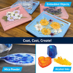 TotalBoat Table Top Epoxy Resin Kit - 2 Quart Kit Size Crystal Clear Formula with High-Gloss Finish & UV-Resistance - Easy 1:1 Ratio for Bar and Counter Coating, Woodworking, and Resin Art Casting