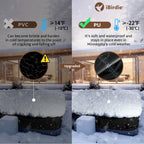 iBirdie Outdoor Waterproof and Weatherproof Hot Tub Cover 76 x 76 inch fit 75 x 75 or 74 x 74 or 73 x 73 or 6 ft x 6 ft Square SPA 600D Heavy Duty Protectors Protective Cover Cap