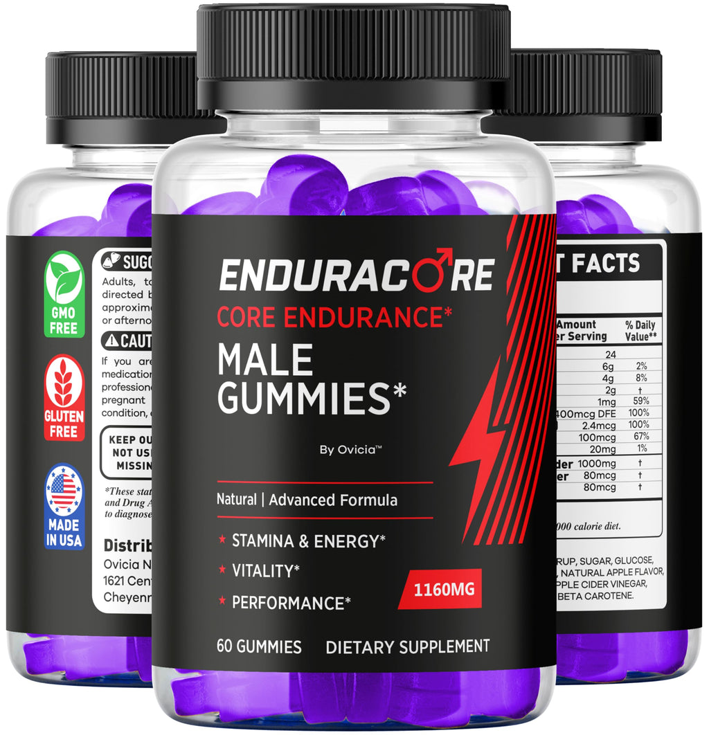 (2 Pack) Enduracore Gummies - Official Enduracore Gummys with All Natural Ingredients, Advanced Daily Maximum Strength Formula for Wellness & Overall Health Support, 120 Gummies for 2 Months