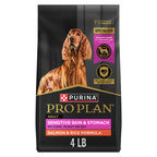 Purina Pro Plan Sensitive Skin & Stomach Dry Dog Food, Salmon, 4 lb Bag