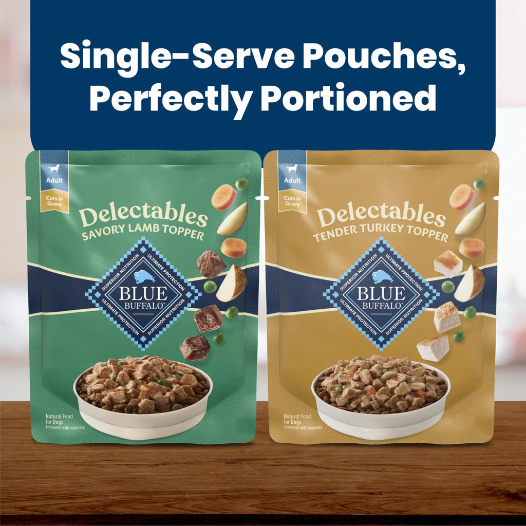 Blue Buffalo Delectables Variety Pack Dog Food Topper, 3 oz, 12 ct
