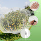 2PCS Large Fruit Tree Netting with Drawstring and Zipper, 6 x 6.6FT Blueberry Bush Netting Cover, Garden Bird Netting Plant Cover for Protect Plant Fruit Flower from Birds, Bugs, Cicadas, Insects