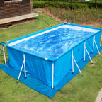 codree 9.7 x 6.7 Ft Rectangular Pool Ground Cloths- Waterproof PE Swimming Pool Ground Cloth- Dust-Proof Heavy Duty Square Ground Cloth Pool Tarp for Above Ground Pools