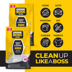 Grime Boss Heavy Duty Surface and Hand Wipes (2x60ct) | Remove Paint, Oil, Grease, Adhesives, Mud, Dirt | Workshop Replace Cleaners like Rags, Towels, Pumice, Soap