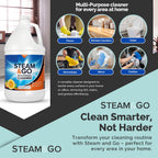 Steam & Go Multi-Purpose Cleaner Spray Refill with Oxy Power for Multi-Surfaces - Removes Stains, Eliminates Odors, & Degreases - Orange Scent, 1 gal