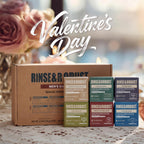 Rinse & Robust Mens Natural Bar Soap 6Pcs Handmade Cleansing Soap Bar Set Moisturizing&Exfoliating Scrub Soap Gifts for Men 6 Different Scents 3.5 oz of 6 Bars