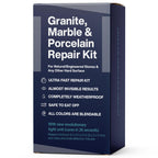 Granite, Marble & Corian Repair Kit (Clear, Black & Acrylic) - Ideal as Quartz Countertop Repair Kit I Works Great for Marble, Porcelain, Ceramic & Granite Surfaces I Also for Bathtub & Tile Repair