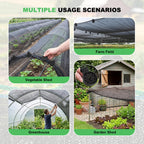 Shade Cloth Clips,2026 New Heavy Duty Round Plastic Lock Grip,Upgrade Windproof Fix Clamps,for Gardening,Greenhouse,Sun Shade Net,Anti Bird Netting Awning Tarp (50Pcs)