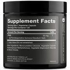 Toniiq 99%+ 20mg Supplement - Ultra High Purity PQQ 20mg Concentrated Formula - PQQ 20 mg 120 Capsules - Pyrroloquinoline Quinone Supplement - 1 Capsule Serving - Vegetarian Capsules