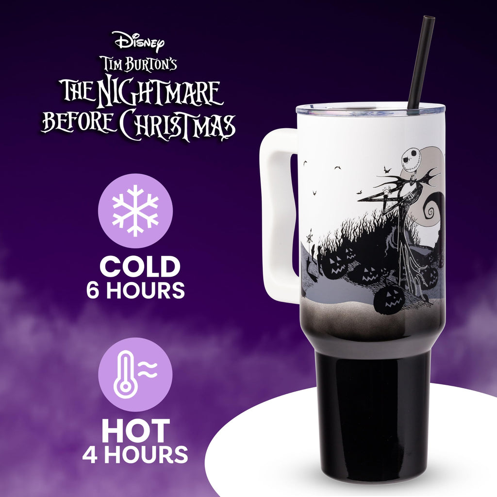 Silver Buffalo Nightmare Before Christmas, Stainless Steel Tumbler, 40oz