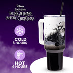 Silver Buffalo Nightmare Before Christmas, Stainless Steel Tumbler, 40oz