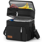 MIYCOO Lunch Bag & Lunch Box for Men Women, Double Deck & Leakproof